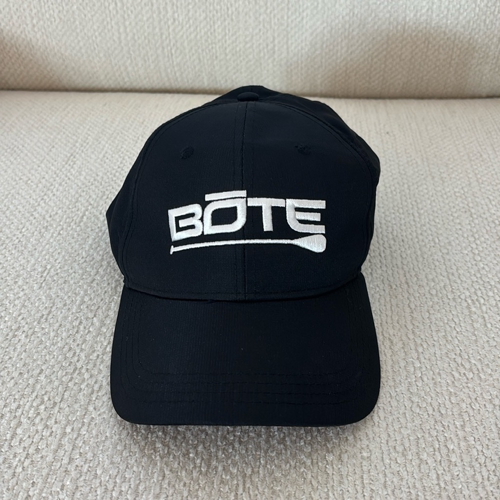 Bote standup paddle board black hat baseball cap NWOT